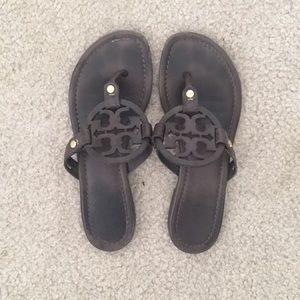 Brown Tory Burch Miller sandals